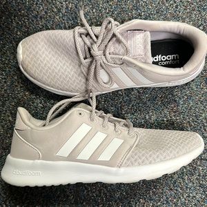 Grey white adidas shoes size 7